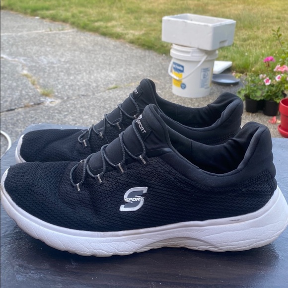 Women's S Sport by Skechers Charlize Apparel SNEAKERS - Black Size 10 - Picture 1 of 1